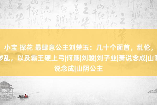 小宝 探花 最肆意公主刘楚玉：几十个面首，乱伦，聚众秽乱，以及霸王硬上弓|何戢|刘骏|刘子业|萧说念成|山阴公主